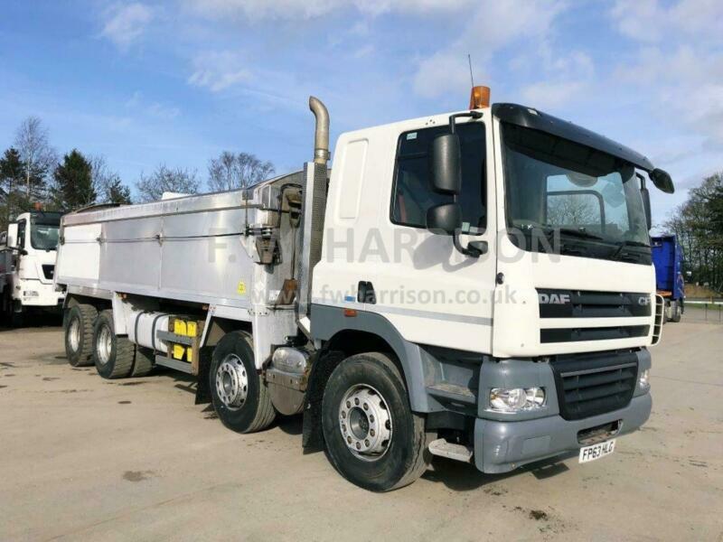 2013 63 REG DAF CF 85 410 8X4 ALLOY INSULATED TIPPER, SLEEPER CAB in