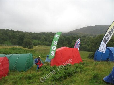 Photo 6x4 Club tents, Tullochroisk Dunalastair Useful on a wet and windy  c2009