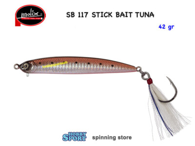 MOLIX STICK BAIT TUNA SB117 COL 173 RED SARDINE SPINNING PREDATORI MARE BARCA