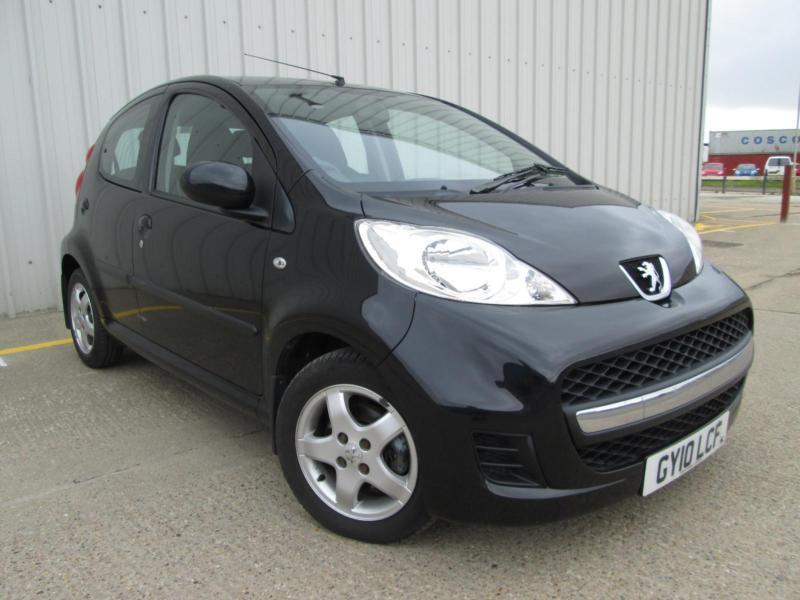 2010 PEUGEOT 107 VERVE BLACK 1.0 PETROL MANUAL 5 DOOR VERY LOW MILEAGE
