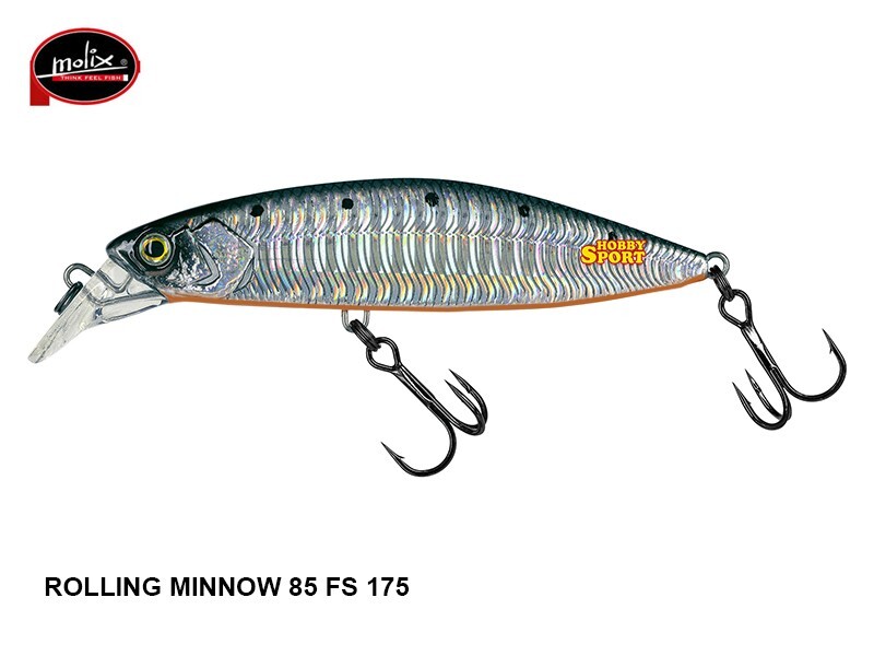 MOLIX ROLLING MINNOW 85 FS COLORE 175 SILVER MELON  14, GR FAST SINKING 8.5 CM