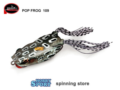 POP FROG  MOLIX  COLORE 109  GRAY FROG RATTLIN´ 18 GR 6,5 CM SPINNING BLACK BASS
