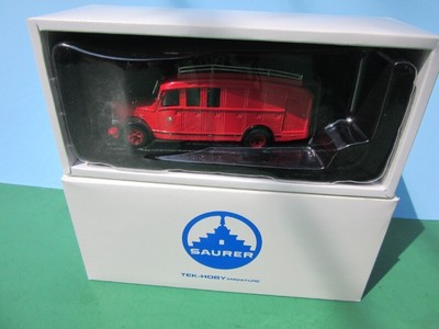 Tek-hoby TH5322 Saurer 3CT1D Fourgon Fuoco Motore 1:43 Feuerwehr Zurigo MIB