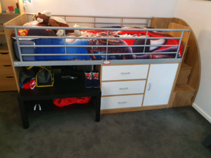 Kids Single Loft Bed with Mattress | Beds | Gumtree ...