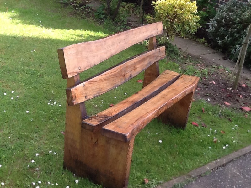 Lovely Rustic Wood Garden Bench | in Halstead, Essex | Gumtree