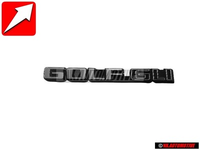 Genuine VW GOLF GLI Rear Boot Badge Emblem Brushed Silver 