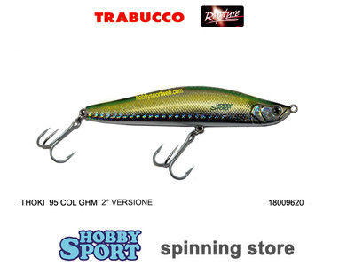 THOKI 95 COL GHM 22 GR SINKING MINNOW RAPTURE SPINNING LAGO MARE 18009620V