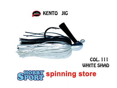 MOLIX KENTO JIG 1/2 OZ COLORE 111 WHITE SHAD  14 GR ESCA  SPINNING BLACK BASS