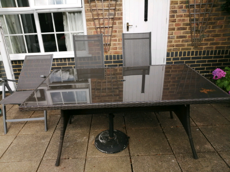 Garden table with chairs | in Corfe Mullen, Dorset | Gumtree