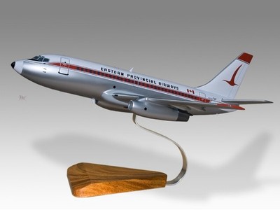 Boeing 737-200 Eastern Provincial Airlines Desk Wood Airplane Model Small 1/100