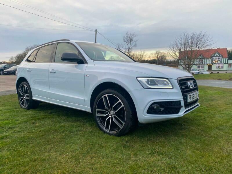 66 AUDI Q5 2.0 TDI 190ps SLINE QUATTRO STRONIC WHITE/BLACK LEATHER