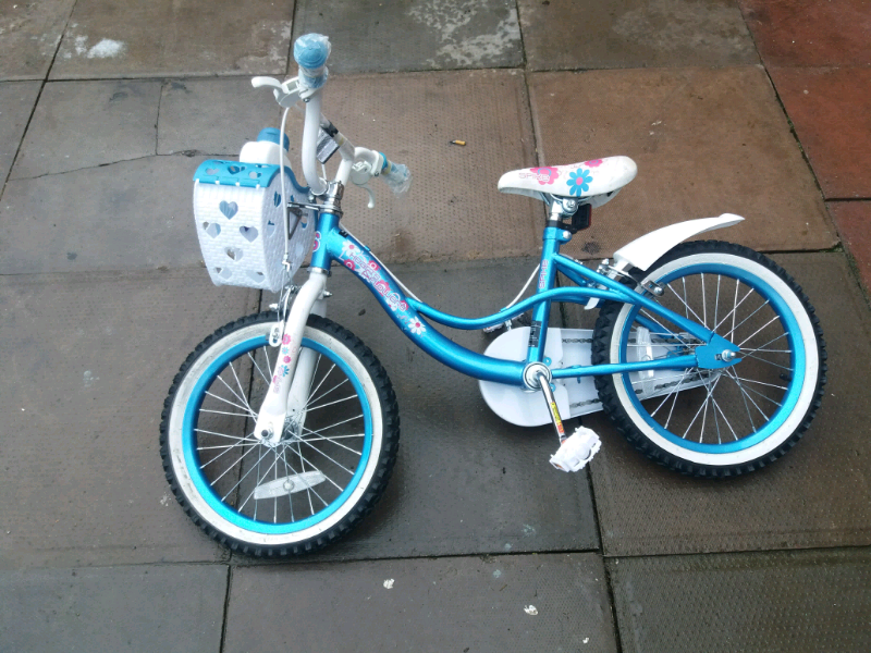 girls push along bike
