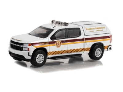 2020 Chevrolet Silverado - Narberth Ambulance 1:64 Scale - Greenlight 67040E~