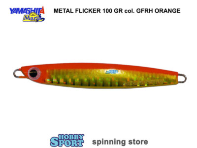 VERTICAL JIG METAL FLICKER  YAMASHITA - MARIA  100GR COLORE GFRH ORANGE GOLD