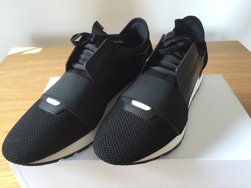 black green balenciaga runners