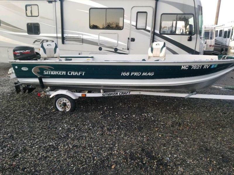 1998 Smokercraft 160 Pro Mag 16' Aluminum & Trailer - Michigan