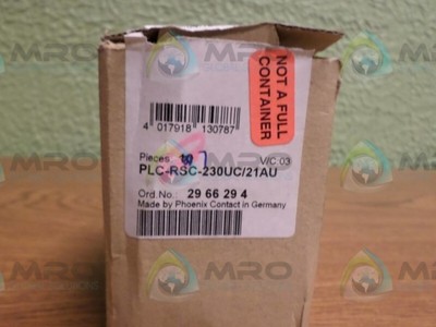 LOT OF 7 PHOENIX CONTACT PLC-RSC-230UC/21AU * NEW IN BOX *