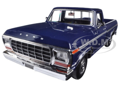 1979 FORD F-150 PICKUP TRUCK DARK BLUE 1/24 DIECAST MODEL CAR BY MOTORMAX 79346