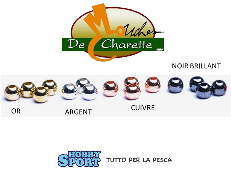 PALLINE TUNGSTENO 3,20mm COLORE RAME COPPER LUCIDO X COSTRUZIONE NINFE E MOSCHE