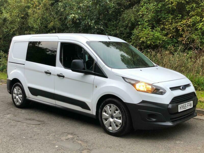 2015 (65) FORD TRANSIT CONNECT L2 230 LWB CABIN 5 SEAT CREW VAN