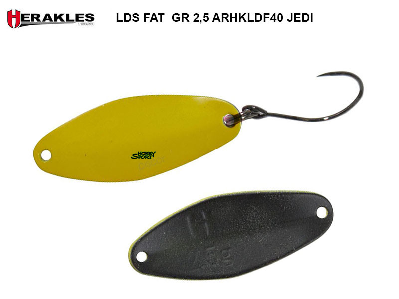 LDS FAT SPOON ARHKLDF 40 JEDI YELLOW BLACK 2,5 GR ONDULANTE HERAKLES AREA TROUT
