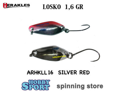 LOSKO SPOON HERAKLES 1,6 GR COL. ARHKLL16 SILVER RED AREA TROUT SPINNING