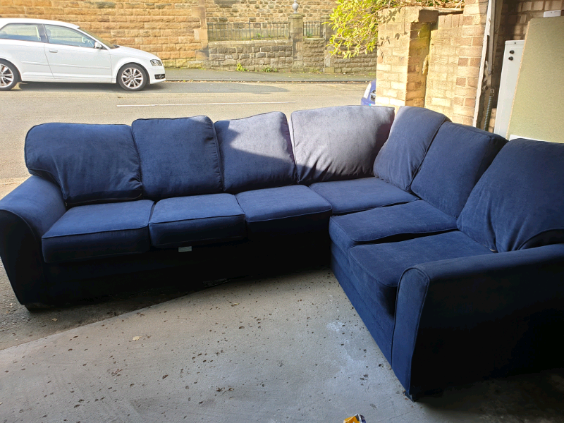 Blue corner sofa | in Newcastle, Tyne and Wear | Gumtree