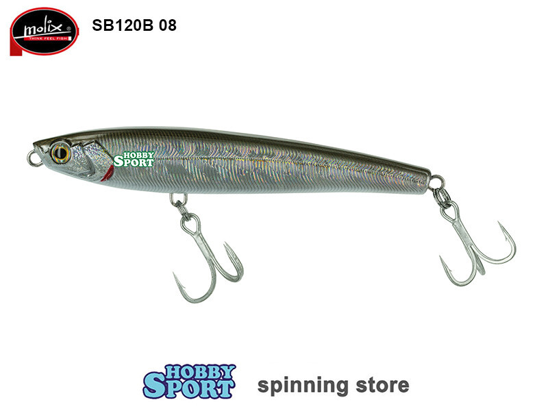 MOLIX  SB 120 B   STICK BAIT 26 GR  col 08 SILVER BAIT SPINNING MARE