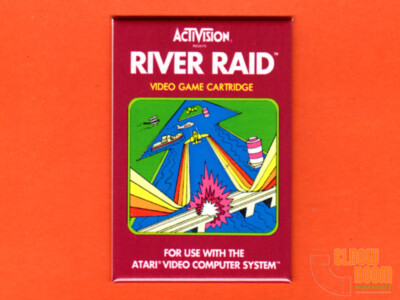Atari 2600 River Raid box art 2x3'' fridge/locker magnet VCS Activision