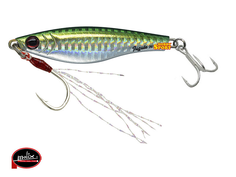 MOLIX JUGULO WIDE CASTING  5 GR  COL. 260 GREEN SARDA SPINNING MARE LAGO FIUME
