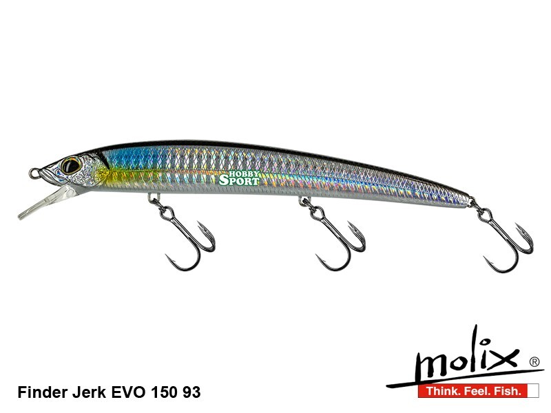 MOLIX FINDER JERK EVO 150 SS COL 93 MX HOLO SHAD SPINNING  MARE SPIGOLA SERRA