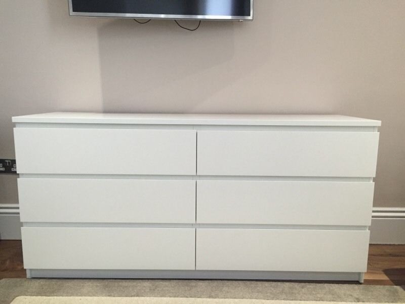 White Malm Chest of 6 Drawers in Canary Wharf, London Gumtree