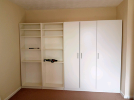 Ikea Dombas Hacked To Give More Ikea S Dombas Hack With Extra Shelving Customizing Ikea Furniture Dombas Wardrobe Ikea Wardrobe Hack Ikea Wardrobe