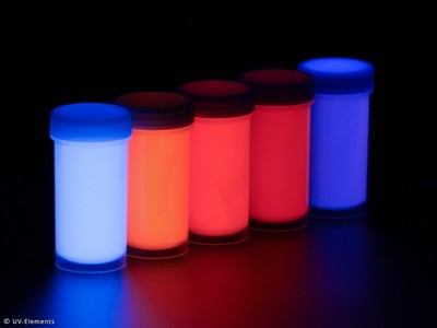 Tagesleuchtfarbe Kunstharz 5x50ml (7,18 /100ml) weiß,orange,pink,magenta,violett