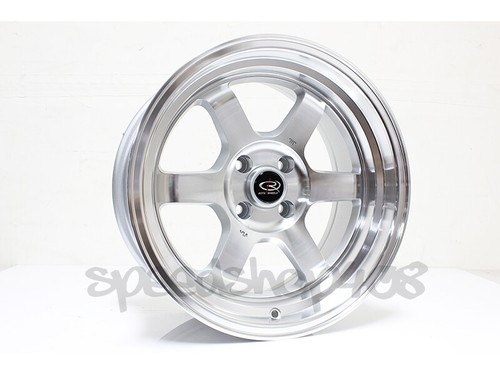 ROTA Grid V Wheels Polish 16X8 +20 4X100 67.1 Hub Civic EG Integra DC Miata X