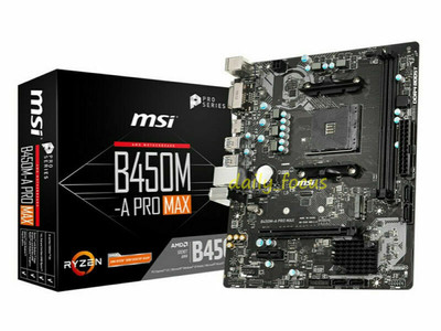 MSI B450M-A PRO MAX Motherboard Socket AM4 AMD B450 DDR4 MicroATX