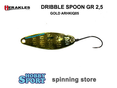 DRIBBLE SPOON HERAKLES  2,5 GR COLORE GOLD ARHKIQ05 SPINNING TROTA AREA