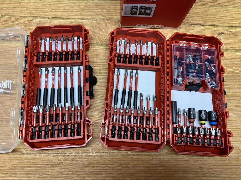 Milwaukee 100 Piece Screw Driver Drill Bit Set Impact Duty SHOCKWAVE Alloy Steel