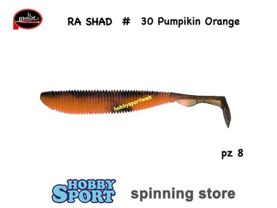 MOLIX RA SHAD 3,0'' COLOR  30 PUMPKIN ORANGE SPINNING TROTA BASS