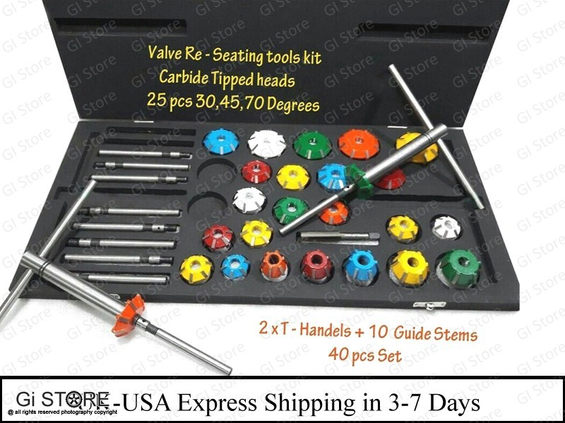 Vintage & Modern Heads Valve Re Seating Tools Kit 40 Pieces Cover