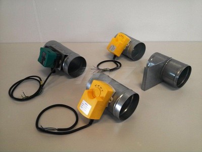 Absperrschieber Schieber Drosselklappe f Absauganlage elektrisch o. mechanisch 