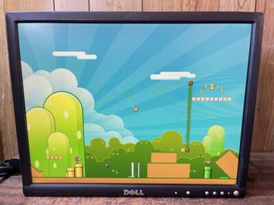 Dell 2001FP Retro Gaming 20'' 4:3 Square LCD Monitor VGA S-Video w/ IPS Panel