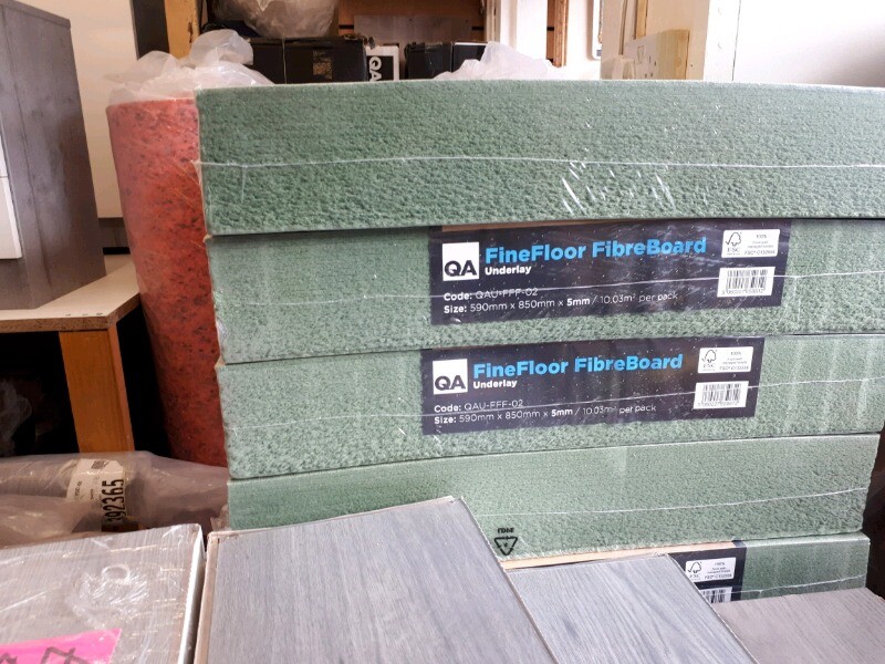 Underlay For Laminate Flooring Fibreboard 5mm Thick 10 03m2 In