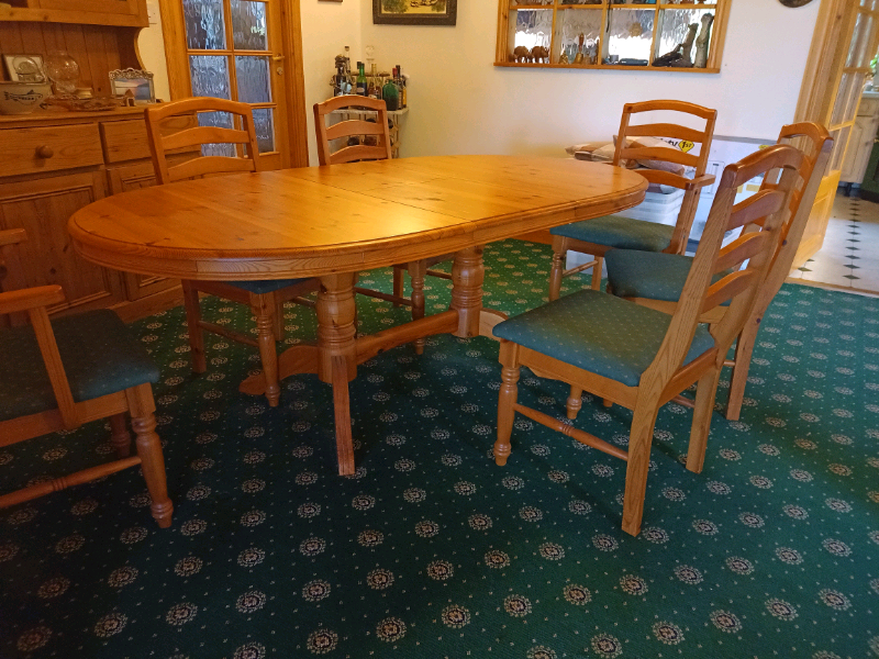 Pine Dining Table In Acharacle, Pine Dining Table And Chairs Gumtree