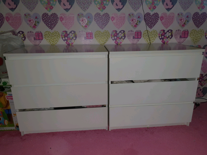 Malm Ikea 3 Drawer X2 In Streatham London Gumtree
