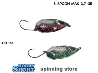 SPOON MAK GR 2,7 SELEZIONE 100 METAL COLOR TROUT AREA SPINNING