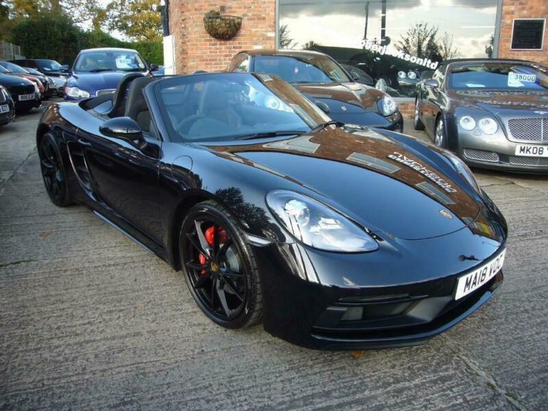 Porsche Boxster 718 2.5 GTS PDK 2018 18 Jet Black 4300 miles in