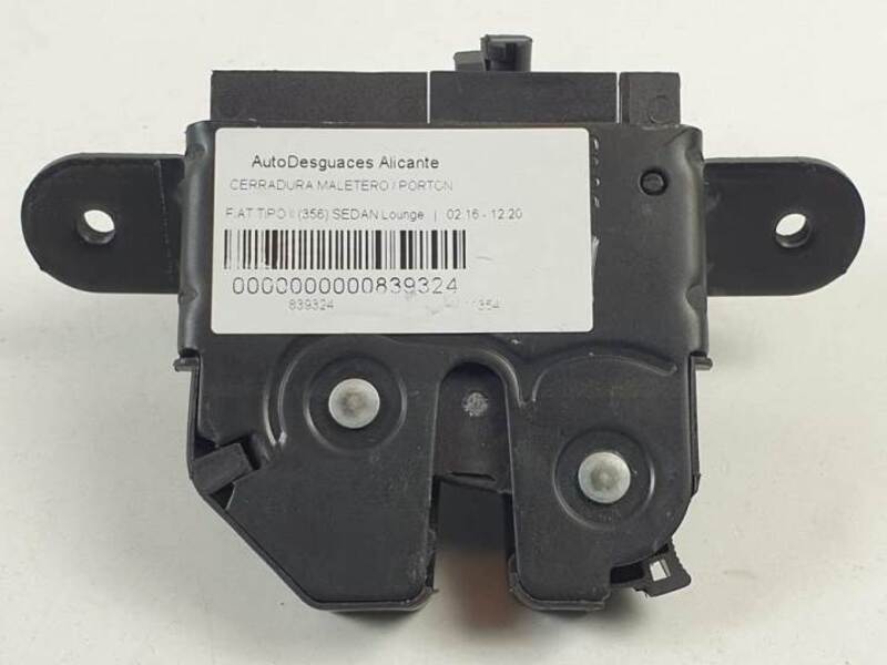 51868085 Serrure De Hayon Pour Fiat Tipo Ii (356) Sedan Lounge 2015 839324