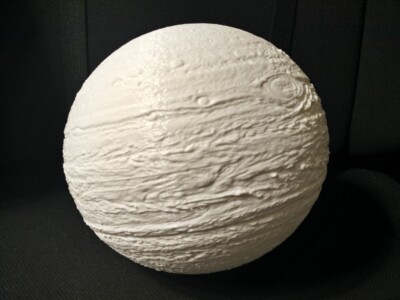 Planet Jupiter Globe 3D Printed Model Sculpture Solar System - Choice of Color