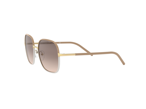 Pre-owned Prada Sunglasses Pr 67xs 09g3d0 Beige Brown Woman